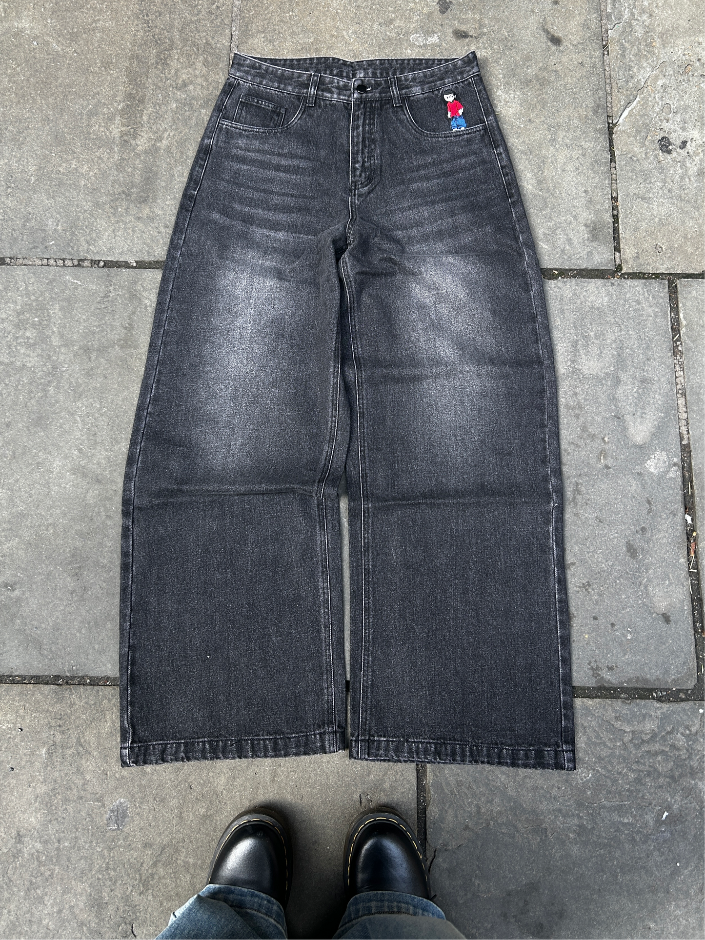 SIRE Black Baggy Denim