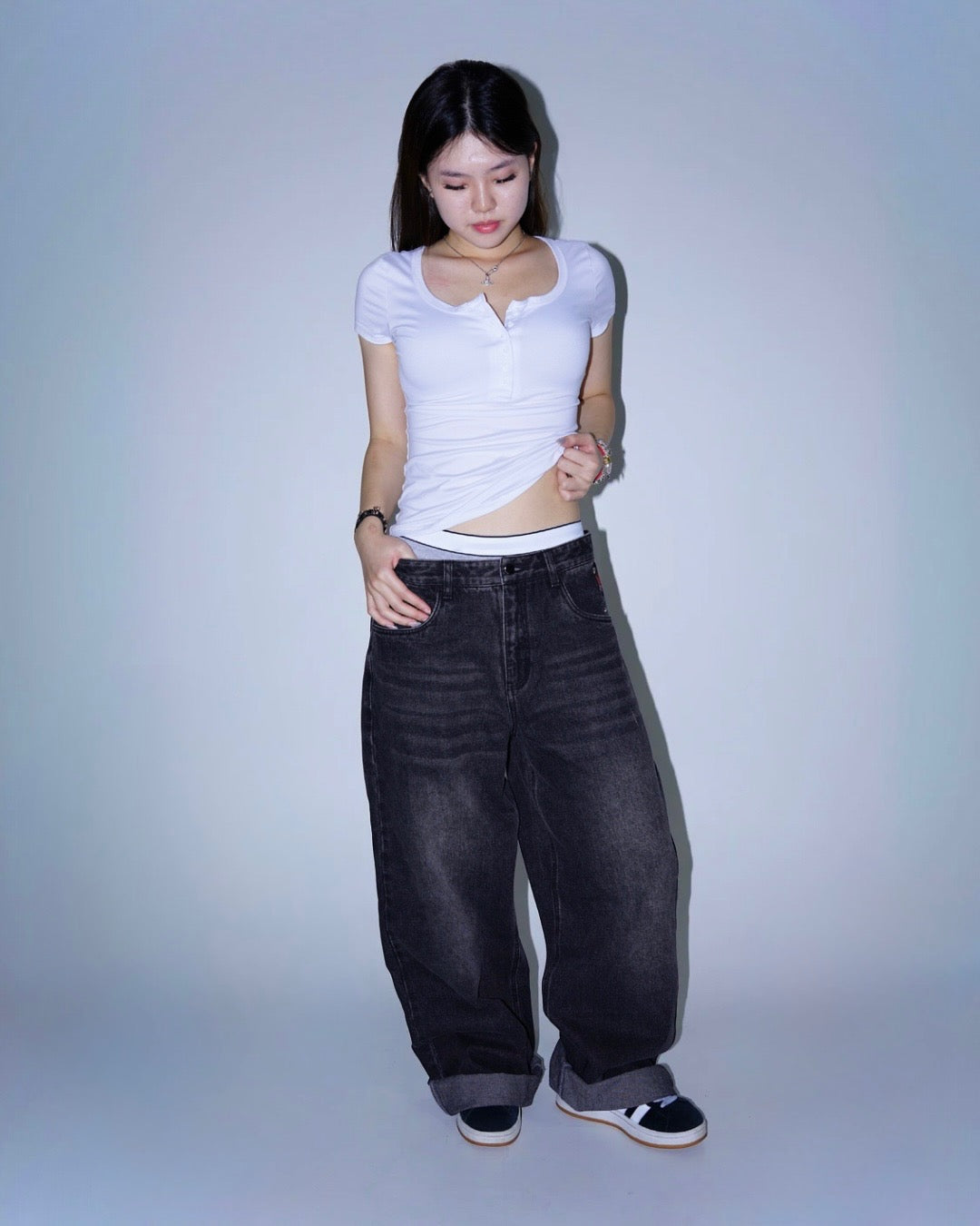 Black Baggy Denim v1