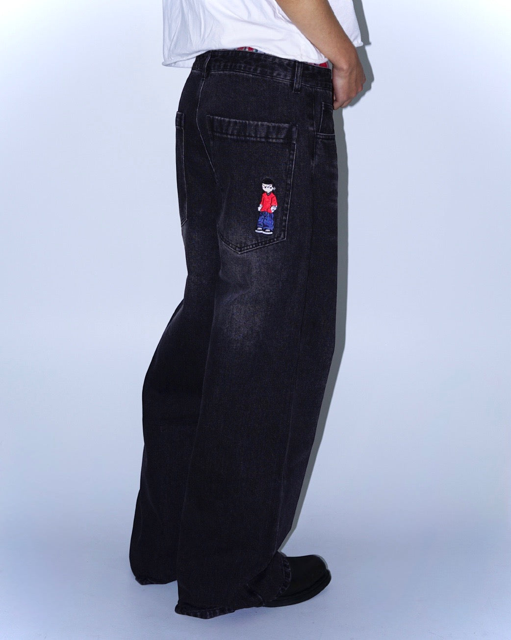 Black Baggy Denim v1